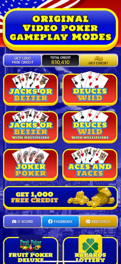 American Video Poker screenshot